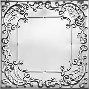 2406 Aluminum Ceiling Tile   Classic Queen Anne Lace   Clear Coated 