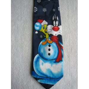  Looney Tunes Tweety and Sylvester Snowman Polyester 