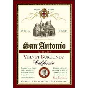 San Antonio Velvet Burgundy NV 750ml