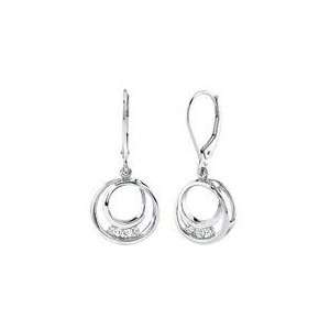  1/5 ctw Round Diamond Circle of Love Earrings Jewelry