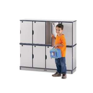   Stacking Lockable Lockers, 4 Section, Double Tier