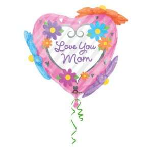   Love You Mom Floral Outsiders Super Shape Balloon (1 ct) Toys & Games