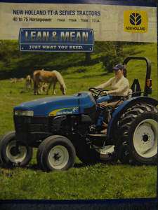 New Holland TT45A TT50A TT60A TT75A Tractor Brochure  