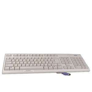  BTC 5106 104 Key PS/2 Keyboard (Beige) Electronics