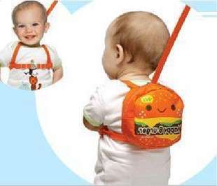 New Baby Safety Security Orange Backpack Harness Rein  