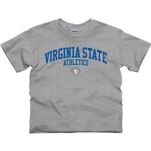  Virginia State Trojans Youth Athletics T Shirt   Ash 