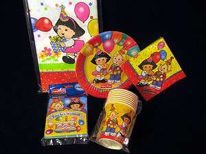 Fisher Price Little People Birthday Party Supplies Plates Napkins Cups 