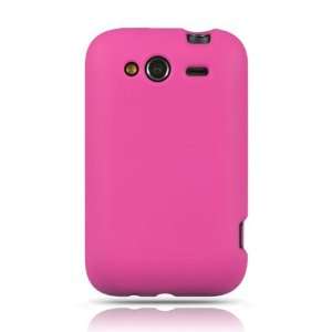  HTC Marvel / Wildfire S Silicone Skin Case   Hot Pink 