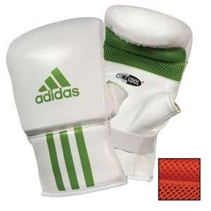 adidasÂ® white/green Womens Bag Gloves S/M  Sports 