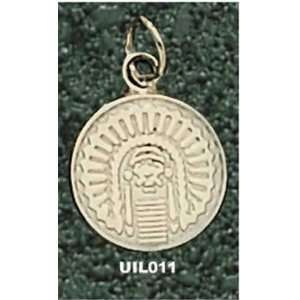  14Kt Gold Un Of Illinois Chief Illini 1/2 Sports 