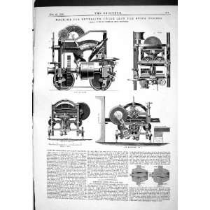  1885 ENGINEERING MACHINE BEVELLING ANGLE IRON SHIPS FRAMES 