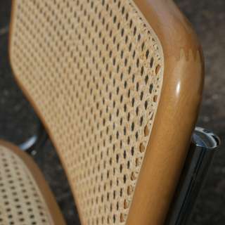 Marcel Breuer Cesca Style Chairs Tubular Cane  