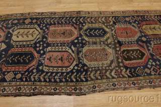   Antique Runner 4x12 Karabagh Turkish Oriental Area Rug Wool Carpet