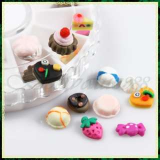 24pcs 3D Cake Candy Acrylic Nail Art Decoration Wheel  