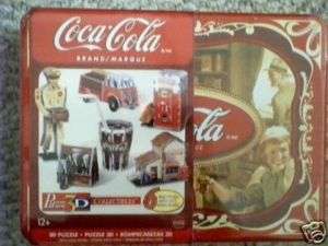 Wrebbit 3D 6 Coca Cola Vintage Icons puzzles tin NEW  