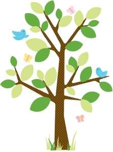 New Baby Nursery Tree Mural Wall Decals Giant Stickers 034878874661 