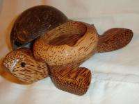Maui Style Coconut Shell Wood Turtle Honu Ash Tray  