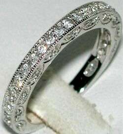 6ctw Vintage Style AAA CZ Wedding Engagement Ring Set  
