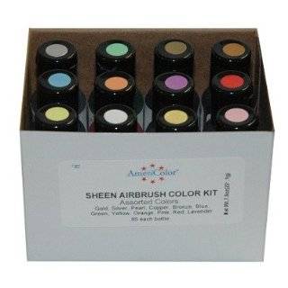   & Pearl Airbrush Food Color Set By Americolor 