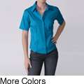 Journee Collection Womens Half sleeve Fitted Blouse 