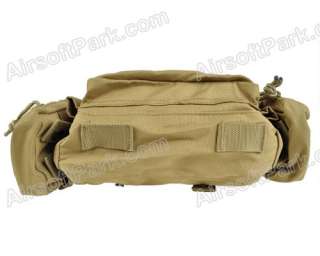 1000D Molle Tactical Utility Waist Hand Bag Pouch Tan  