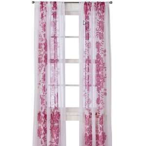  Xhilaration® Lace Window Panel   Pink FLORAL PRINT (54X84 