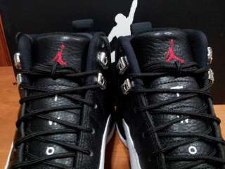 130690 001] Mens Air Jordan 12 Retro Playoff Black Varsity Red White 