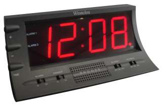 Westclox Led Alarm Clock   HUGE BIG Jumbo Screen  