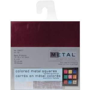  New   Metal Squares 40 Gauge 4X4 8/Pkg Fuchsia by WMU 