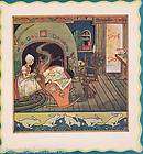   Baby in Cradle Berta & Elmer Hader Childrens Book ART Color Print