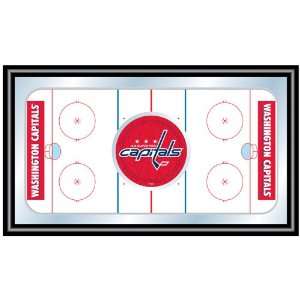   Washington Capitals Framed Hockey Rink Mirror Patio, Lawn & Garden