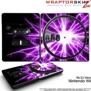 com DJ Hero Skin Lightning Purple fits Nintendo Wii DJ Heros (DJ HERO 