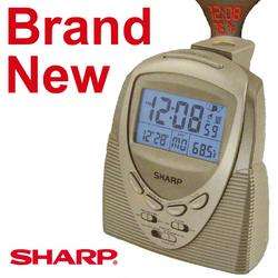 Sharp Alarm Clock,Radio Controlled Time and Temp Projection,New  
