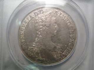 1765 Silver 1/2 Thaler. Austria Burgau. ANACS EF45 details.  
