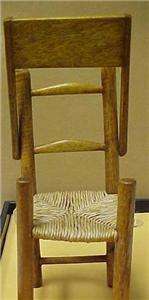 Small Doll High Chair Wicker Woven Seat/Wood  8981C  