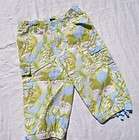 Baby Gap blue/green butterfly floral cargo pants 2 yrs