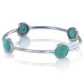 ELYA Designs Silverplated Turquoise Bangle Bracelet Today 