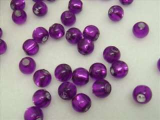 Purple 800pcs/50g Round Acrylic Plastic loose charm Beads 5mm bsg95 