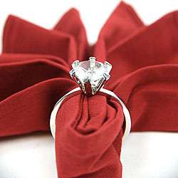 Oversized Diamond Ring Napkin Holder Set (Set of 4)  