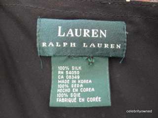 Ralph Lauren Black & White Polka Dot Sleeveless Dress L  