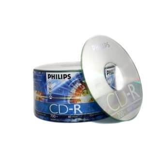 1000Pcs Philips 52X CD R Silver Branded CDR Blank Media  