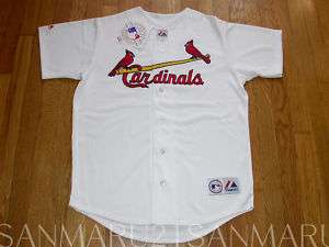 MLB St.Louis Cardinals Majestic jersey 2XL white NEW  