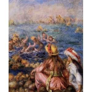 com Oil Painting Bathers II Pierre Auguste Renoir Hand Painted Art 