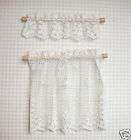   cream scalloped lace cafe curtain dollhouse 