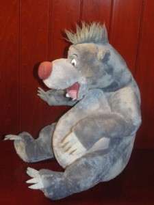 Jungle Book Stuffed Animal Baloo Teddy Bear Plush Toy Disney 12 