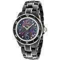 Lucien Piccard Womens Celano Black Ceramic/ Stainless Steel Watch 