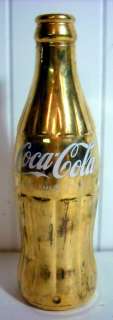 VINTAGE 1965 GOLD 6 1/2 OZ. COCA COLA BOTTLE * CHATTANOOGA TENN  