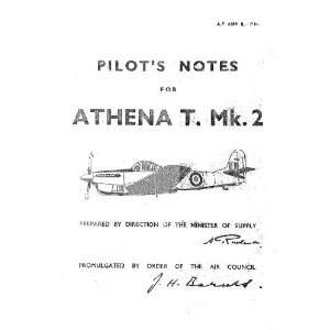  Avro Athena Aircraft Pilots Notes Manual Sicuro 