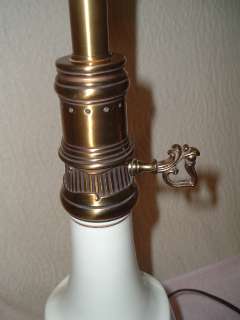 Vintage Stiffel Brass Lenox Porcelain Table Lamp Mid Century Hollywood 
