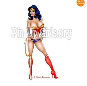 Sexy Fridge MAGNET Wonder Woman cartoon comic pin up  